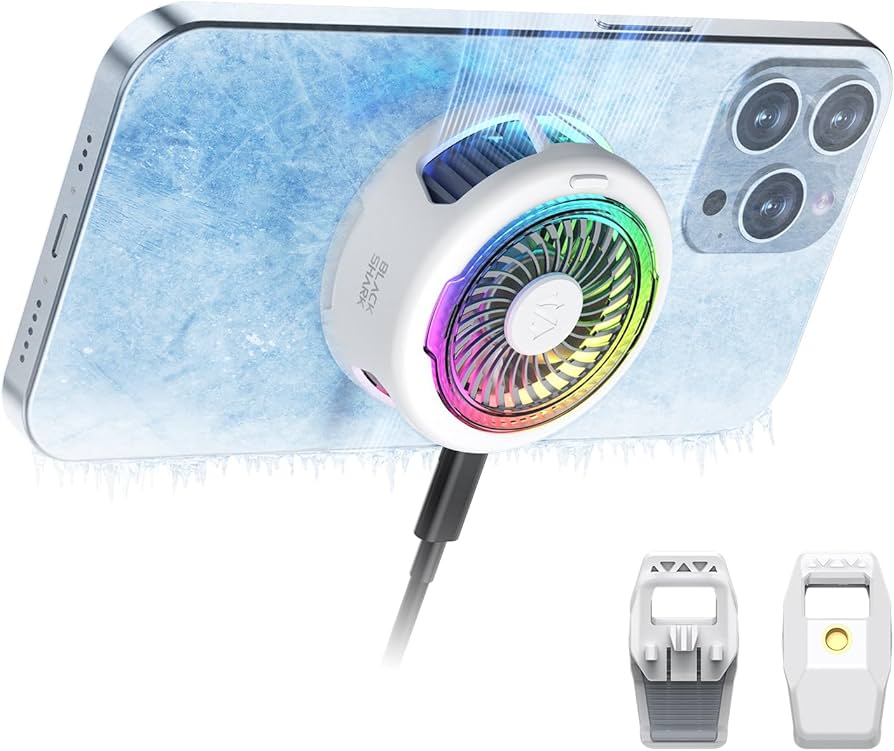 未使用品！ BLACK SHARK FUNCOOLER 5 ブラックシャーク 黒 Amazon.co.jp: Black Shark FunCooler 5 磁気式 スマホ 冷却